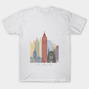 Atlanta skyline poster T-Shirt